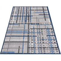 Kusový koberec AVENTURA Weave - šedý/modrý