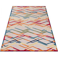 Kusový koberec AVENTURA Pattern - krémový/červený/modrý