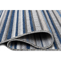 Kusový koberec AVENTURA Lines - modrý/sivý