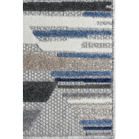 Kusový koberec AVENTURA Diamond - modrý/šedý