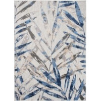 Kusový koberec AVENTURA Palm Leaves - béžový/modrý