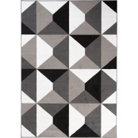 Kusový koberec MAYA Prism - šedý/biely