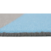 Kusový koberec MAYA Waves - modrý/šedý