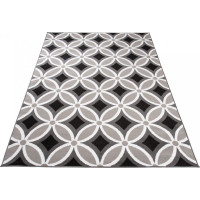 Kusový koberec MAYA Pattern - čierny/sivý