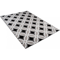 Kusový koberec MAYA Pattern - čierny/sivý