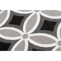 Kusový koberec MAYA Pattern - čierny/sivý