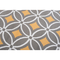 Kusový koberec MAYA Pattern - žltý/sivý
