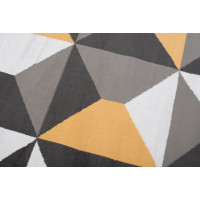 Kusový koberec MAYA Prism - žlutý/šedý