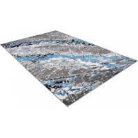Kusový koberec MAYA Marble - modrý/sivý