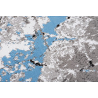 Kusový koberec MAYA Marble - modrý/sivý