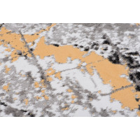 Kusový koberec MAYA Marble - žltý/sivý