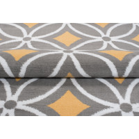 Kusový koberec MAYA Pattern - žltý/sivý