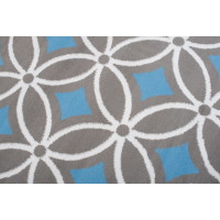 Kusový koberec MAYA Pattern - modrý/sivý
