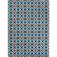 Kusový koberec MAYA Kvety - modrý