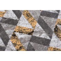 Kusový koberec MAYA Stripes - žltý/sivý