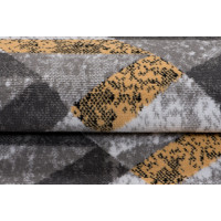 Kusový koberec MAYA Stripes - žltý/sivý