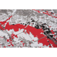 Kusový koberec MAYA Marble - červený/sivý