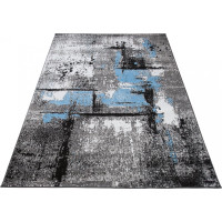 Kusový koberec MAYA Abstract - modrý/sivý