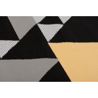 Kusový koberec MAYA Triangles - žltý/sivý
