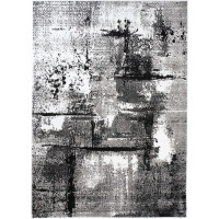 Kusový koberec MAYA Abstract - biely/sivý