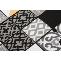 Kusový koberec MAYA Tiles - žltý/sivý