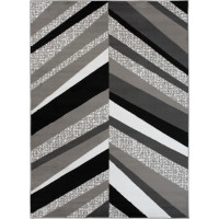 Kusový koberec MAYA Lines - šedý