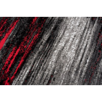 Kusový koberec MAYA Fog - červený/čierny