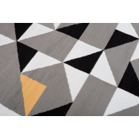 Kusový koberec MAYA Geometric - žltý/sivý