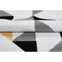 Kusový koberec MAYA Geometric - žltý/biely