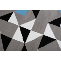 Kusový koberec MAYA Geometric - modrý/sivý