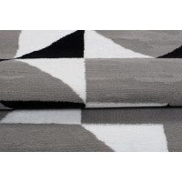 Kusový koberec MAYA Geometric - modrý/sivý