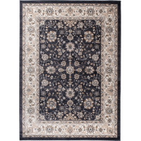 Kusový koberec COLORADO Flowers - tmavo šedý