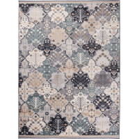 Kusový koberec COLORADO Tiles - svetlo šedý