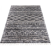 Kusový koberec AZTEC tmavo šedý - typ E