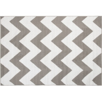 Kusový koberec BALI Cik-cak - svetlo šedý/biely