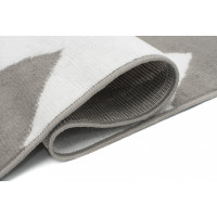 Kusový koberec BALI Cik-cak - světle šedý/bílý