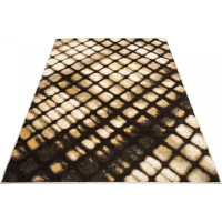 Kusový koberec FIESTA Grid - žltý