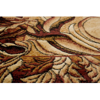 Kusový koberec ATLAS Leaves - béžový/hnedý