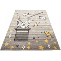 Kusový koberec FIESTA Rabbit - žltý