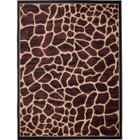 Kusový koberec BLACK ATLAS Giraffe - hnedý/béžový
