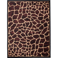 Kusový koberec BLACK ATLAS Giraffe - hnedý/béžový