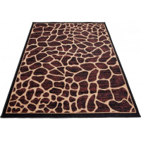 Kusový koberec BLACK ATLAS Giraffe - hnedý/béžový
