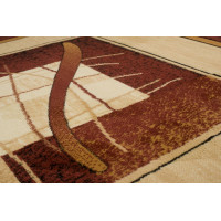Kusový koberec ATLAS Abstract - hnedý/béžový