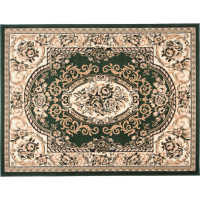 Kusový koberec ATLAS kvety - béžový/zelený