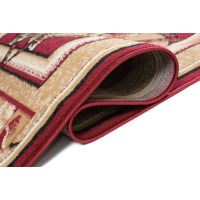 Behúň ATLAS frame - béžový/červený