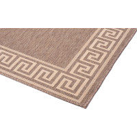 Sisalový PP koberec GREEK - hnedý/béžový