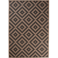 Sisalový PP koberec PAVE - hnedý/čierny