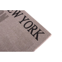Sisalový PP koberec NY - svetlo hnedý / čierny