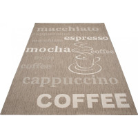 Sisalový PP koberec COFFEE - taupe/béžový