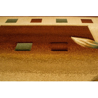 Kusový koberec ANTOGYA Flora - krémový/hnedý